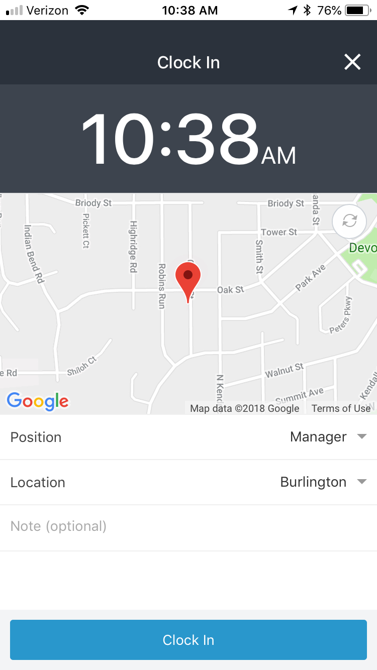 free work time clock app