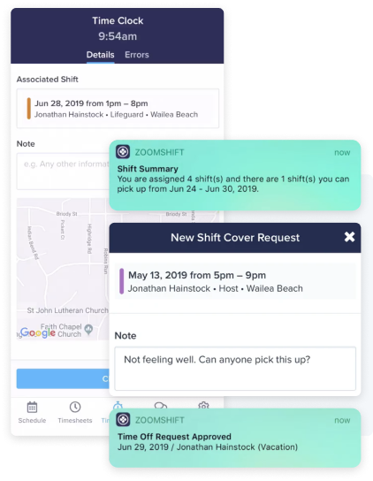 Mobile employee graphic