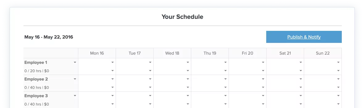 excel employee monthly schedule template